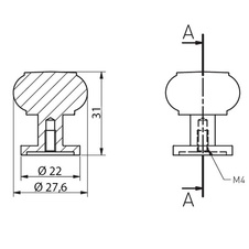 Knopka GZ-STILO-1-18 kartáčované zlato - 89330_02.jpg