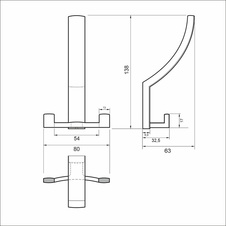 Věšák Taylor - matný chrom - 88337_01.jpg