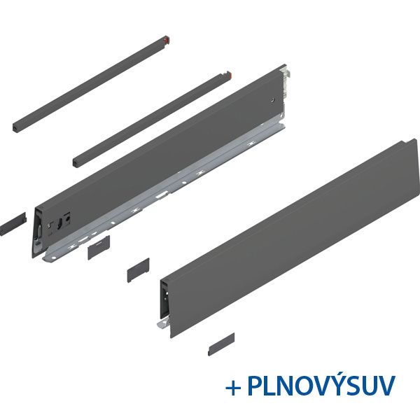 BLUM MERIVOBOX výsuv koše sada výška E-reling, BLUMOTION, 70kg, délka 550, orion šedá - 38614.jpg