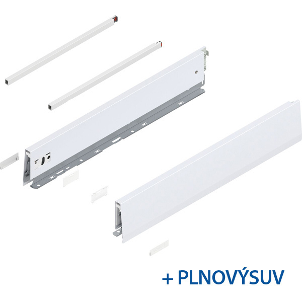 BLUM MERIVOBOX dřez výsuv sada výška E-reling, BLUMOTION , 70kg, délka 450, hedvábně bílá - 38534.jpg