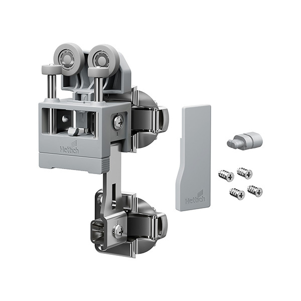 WingLine L, Sada kování pro lehké dveře bez dolního vedení, 12 kg, šedá, pravé, bez zavírací pružiny - 9339392.jpg