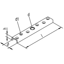Šroubovací příruba pro HELM 493, ocel žlutě pasivovaná - 710719_01.jpg