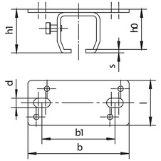 Montážní prvek na strop pro HELM 302, ocel žlutě pasivovaná - 710715_01.jpg