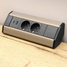 Zásuvka rohová CORNER černá 1xUSB-A, 1xUSB-C, 2x230V 16A - 950839_02.jpg