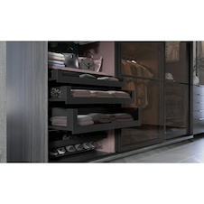 Sada držáků vnitřního čela pro Axis Pro Glass, nízká zásuvka, antracit - 7291548_02.jpg