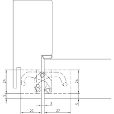 Dveřní závěs AN 150 3D, pro bezfalcové dveře, zinkový odlitek chrom mat - 710750_04.jpg